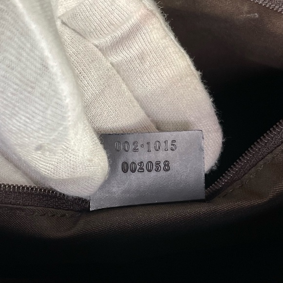 Vintage- Gucci Brown Monogram Nylon Shoulder Bag - Picture 12 of 12